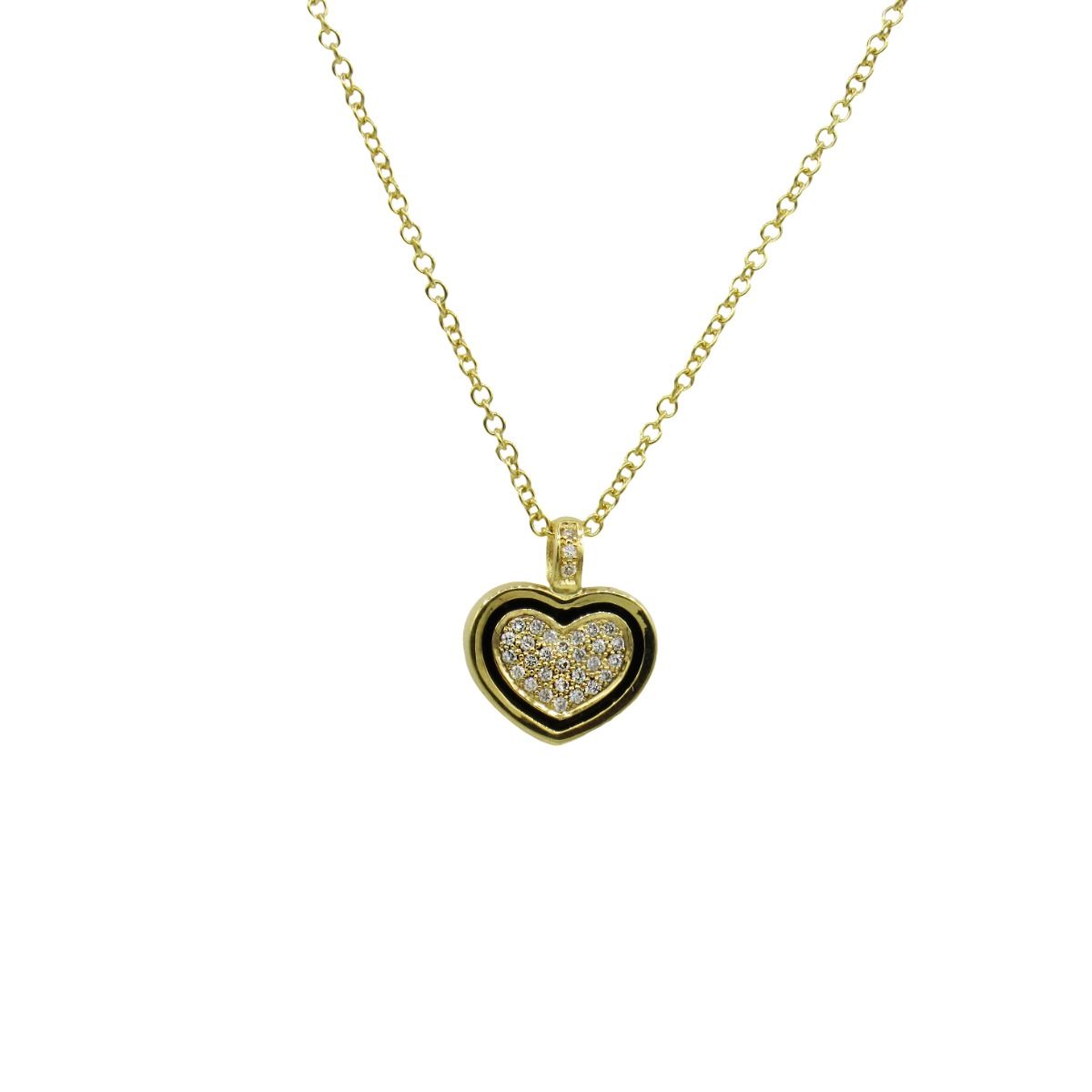 Full Heart Necklace [18K Gold]