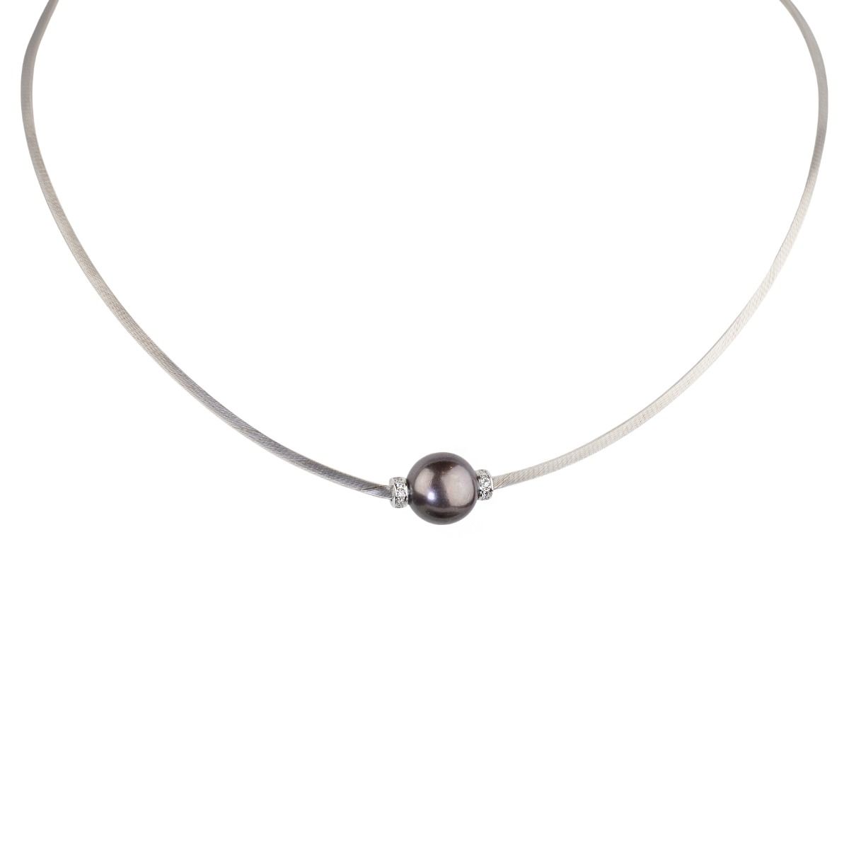 Humble Beginnings Pearl Necklace [18K White Gold]