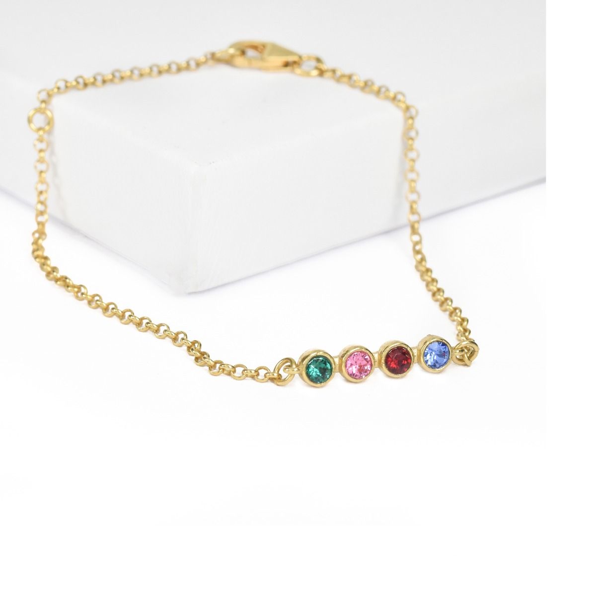 Talisa Stars Birthstone Bracelet [14K Gold]