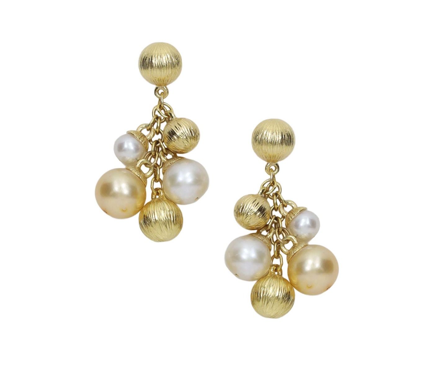 Up and Up Pearl Earrings [18K Gold]
