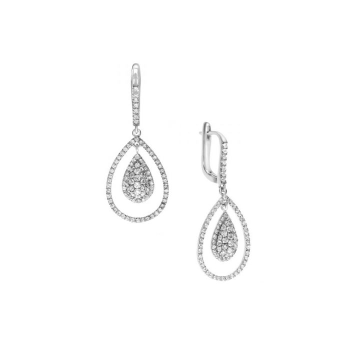 Anne Earrings [14K White Gold]