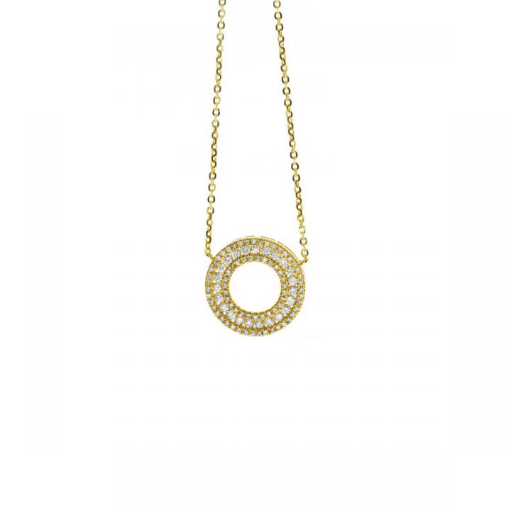 Diamond Wreath Necklace [14K Gold]