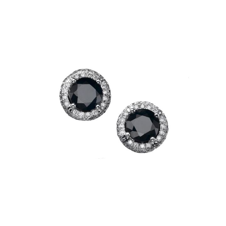 Michelle Stud Earrings [14K White Gold]