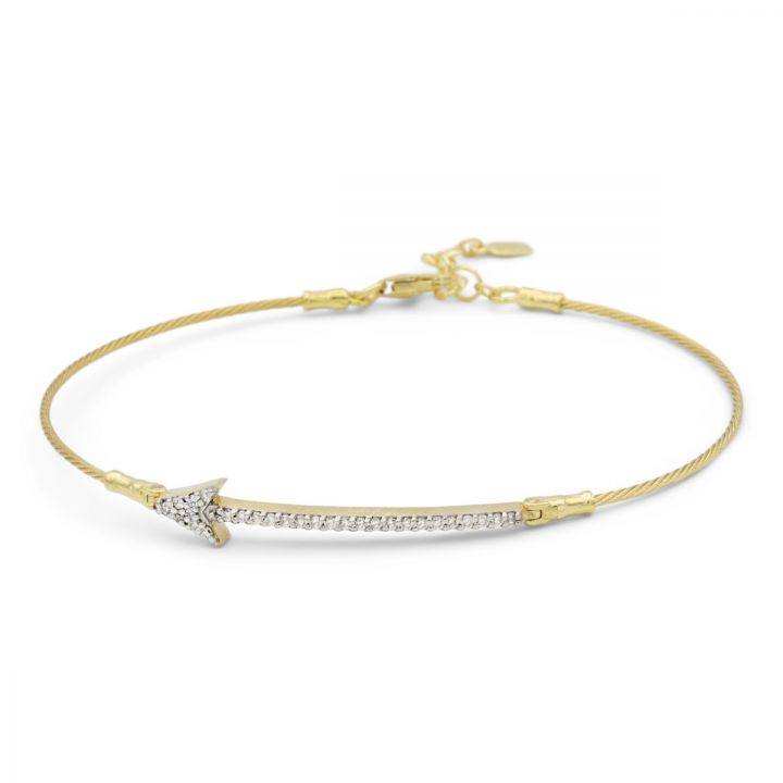 Follow Your Path Arrow Bracelet [18K Gold]