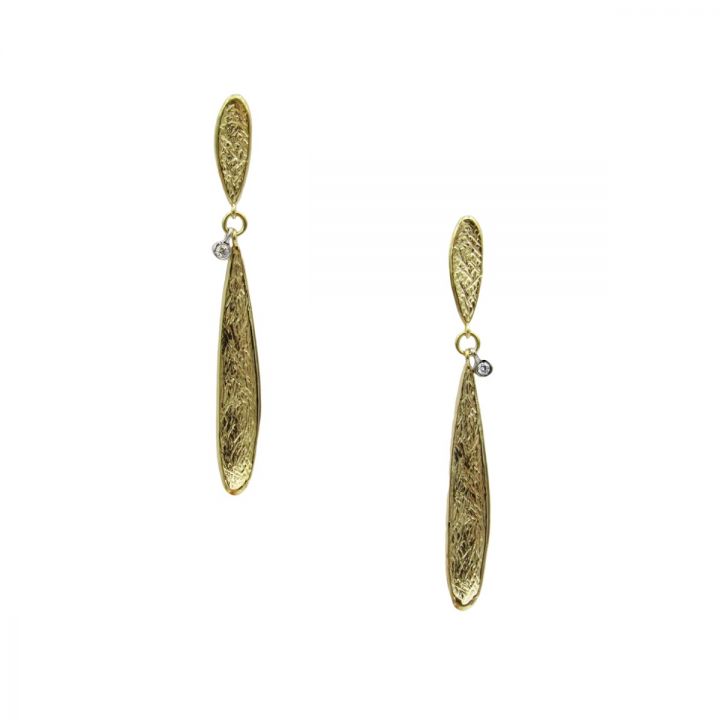 Enchanted Leaf Earrings [18K Gold] 