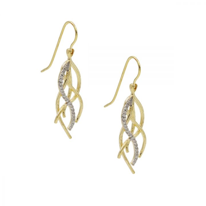 Fire and Ice Earrings [14K Gold] 