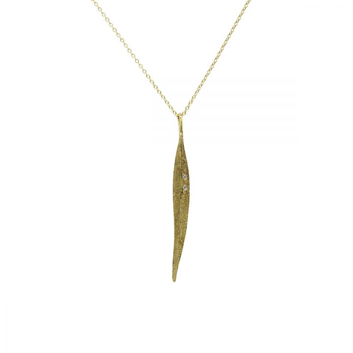 Willow Leaf Necklace [18K Gold]