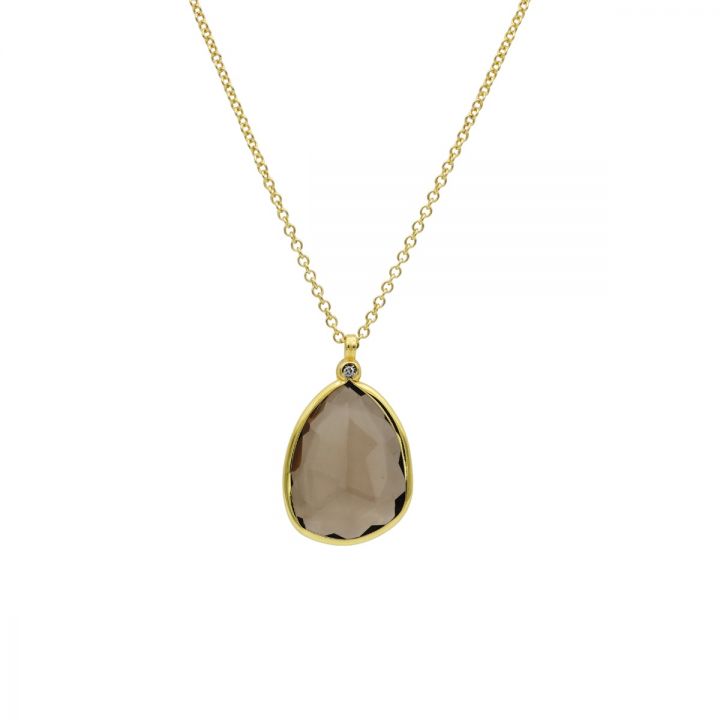 Smoky on sale topaz necklace