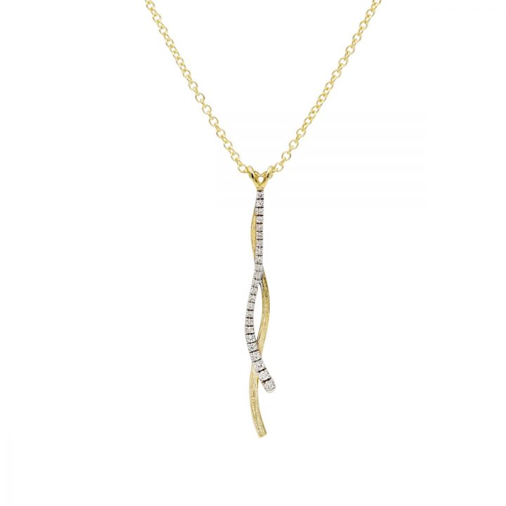 Crossing Paths Necklace [14K Gold]