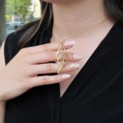 Serotina Gold Leaf Necklace [18K Gold]