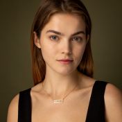 Beloved Spot Map Necklace [14 Karat Gold]