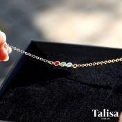 Talisa Stars Birthstone Bracelet [14K Gold]