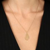 Cherished Spot Map Necklace [14 Karat Gold]