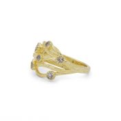 Coral Tanzanite Ring [14K Gold]
