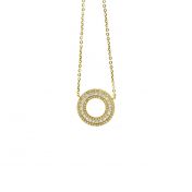 Diamond Wreath Necklace [14K Gold]