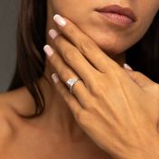 Helena Engagement Ring - Emerald Cut [14 Karat White Gold]