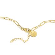 Family Circle Link Chain Name Necklace [14 Karat Gold]