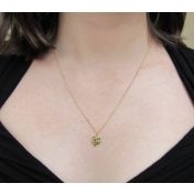 Green Tourmaline Cluster Necklace [18K Gold]