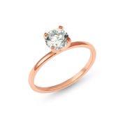Helena Engagement Ring - Round Brilliant [14 Karat Rose Gold]