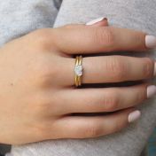 Springy Heart Diamond Ring [18K Gold]