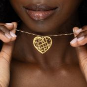 Ties of Heart Map Necklace [18K Gold Vermeil]