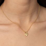 Ties of the Heart Initials Necklace [14 Karat Gold]