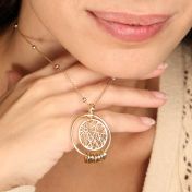 Mother's Love Map Name Necklace [18K Gold Vermeil]