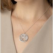 Talisa Map Necklace [14 Karat White Gold]