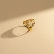 Precious Spot Map Ring [14 Karat Gold]