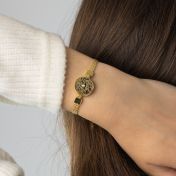 Precious Spot Silhouette Map Bracelet with Milanese Chain [18K Gold Vermeil]