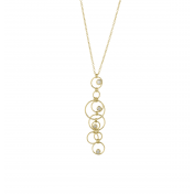 Rounds and Rings Pendant Necklace [18K Gold]