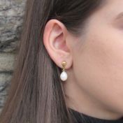 Eternal Love Pearl Earrings [18K Gold]