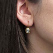 Summer Loch Black Rhodium Pave Earrings [18K Gold]
