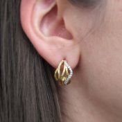 Fine Line Earrings [14K Gold] 