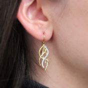 Fire and Ice Earrings [14K Gold] 