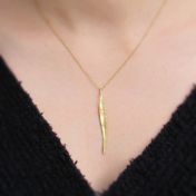 Willow Leaf Necklace [18K Gold]