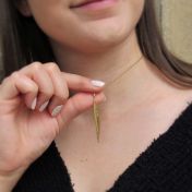 Willow Leaf Necklace [18K Gold]