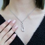 Cairn Path Necklace [18K White Gold]