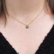 Primrose Black Rhodium Necklace [18K Gold]