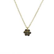 Primrose Black Rhodium Necklace [18K Gold]