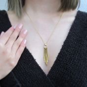 Splendid Streamer Necklace [18K Gold]