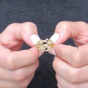 Coral Diamond Ring [14K Gold]