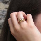 Fine Line Single Ring [14K Gold]