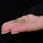 Snowflake Halo Diamond Ring [14K Gold]