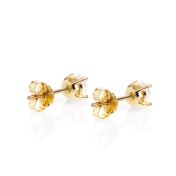 Round Diamond Stud Earrings - 0.96 ct [14 Karat Gold]