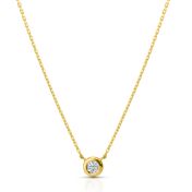 Scarlet Diamond Necklace [14 Karat Gold]