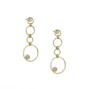 Rounds and Rings Earrings [18K Gold]