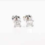Enchanted Stud Earrings [14K White Gold]