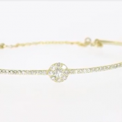 Solo Diamond Bracelet [14K Gold]