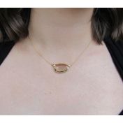 When the Smoke Clears Smoky Topaz Necklace [18K Gold]